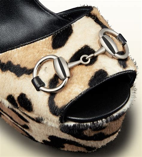 gucci leopard sandals|Gucci unisex sandals.